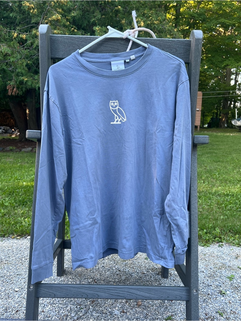 Ovo Long-Sleeve Men's Shirt - Blue